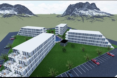 4 Katlı KADEMELİ 50 m2 lik LÜKS 20 Adet STUDYO  CAMEV APARTMAN